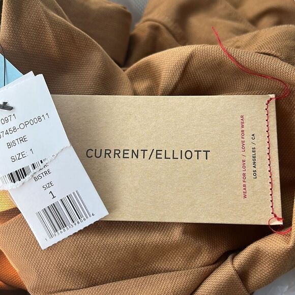 Current/Elliott Utilitarian Jumpsuit Short Sleeve Pants One Piece in Tan Sm NWT - Picture 6 of 8